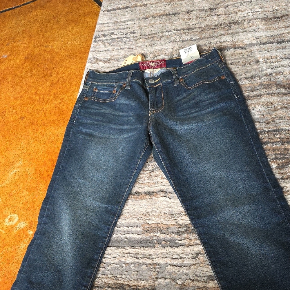 Lucky Brand Dark Blue Straight Leg Jeans